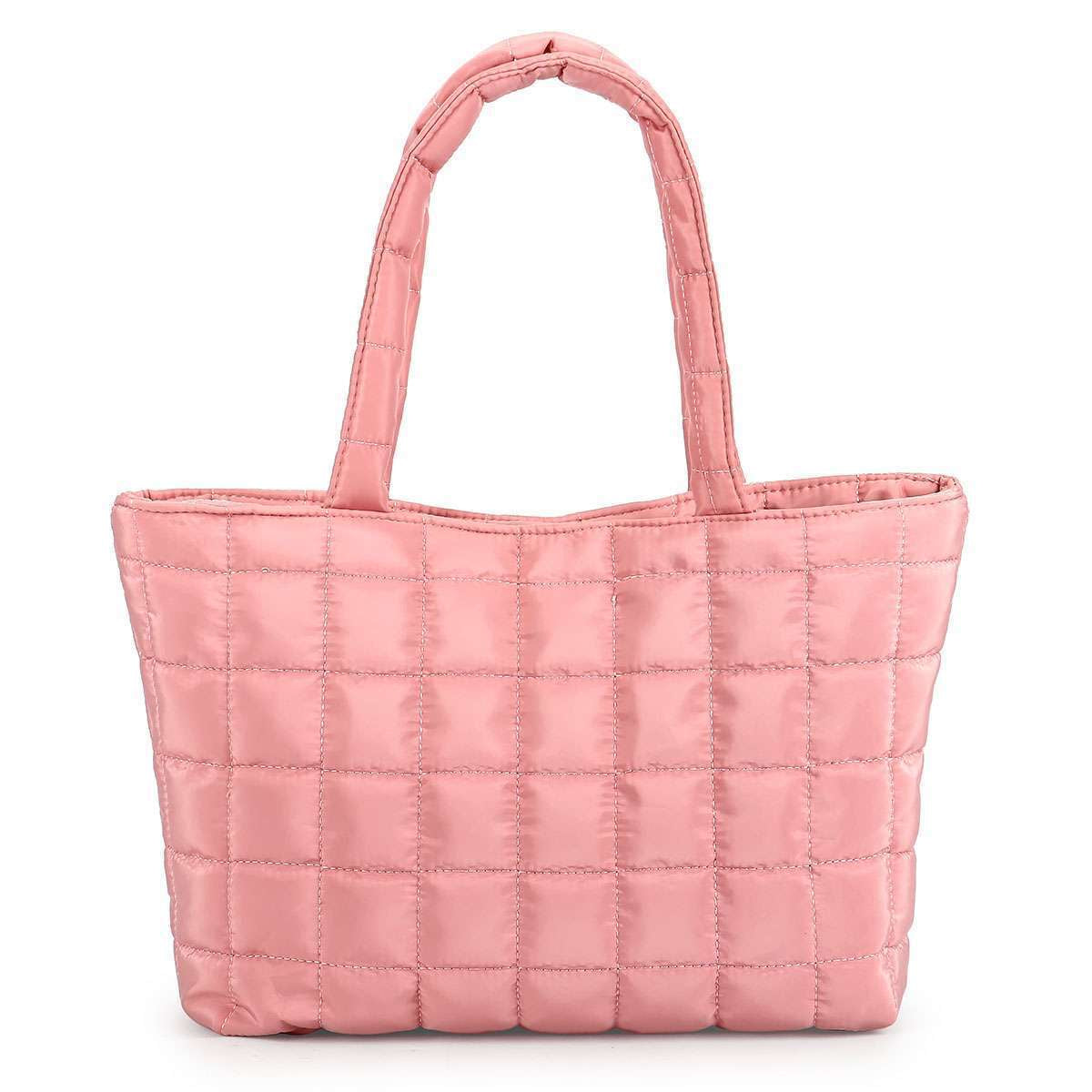 Women Puffer Tote Bag Quilted Puffy Handbag Shoulder Bag down Underarm Large Bag