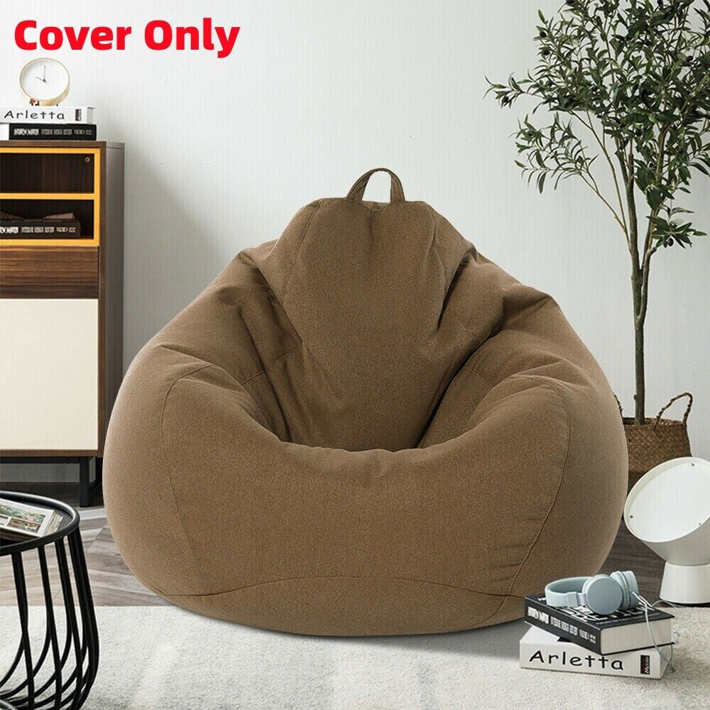 Large Bean Bag Chair Cover Indoor for Adults Kids Lazy Lounger Couch Sofa Cover