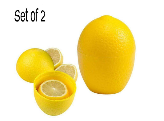 Set of 2 Lemon and Lime Saver Refrigerator Kitchen Fruit Storage Box BPA Free