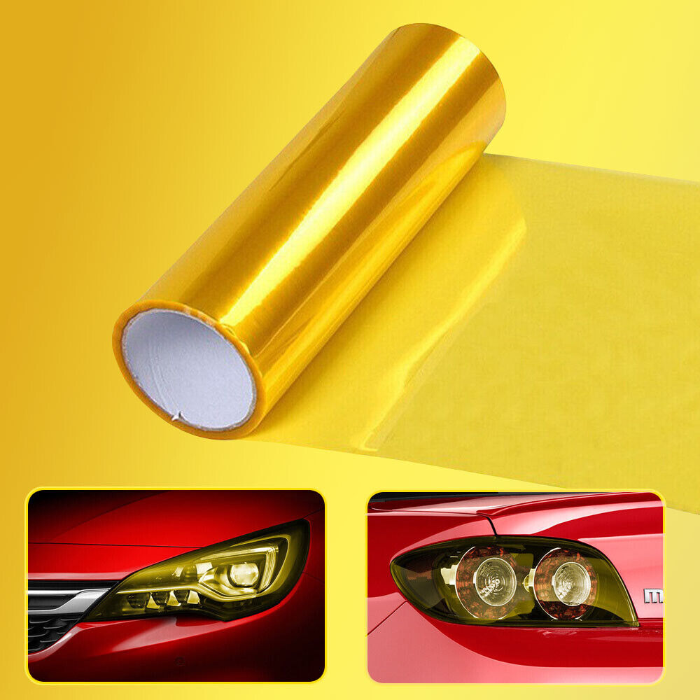 Premium Glossy Headlight Taillight Tint Film - Universal Fit for Cars, SUVs, Trucks, Peel & Stick Vinyl, Durable, Stretchable, & Water-Resistant!