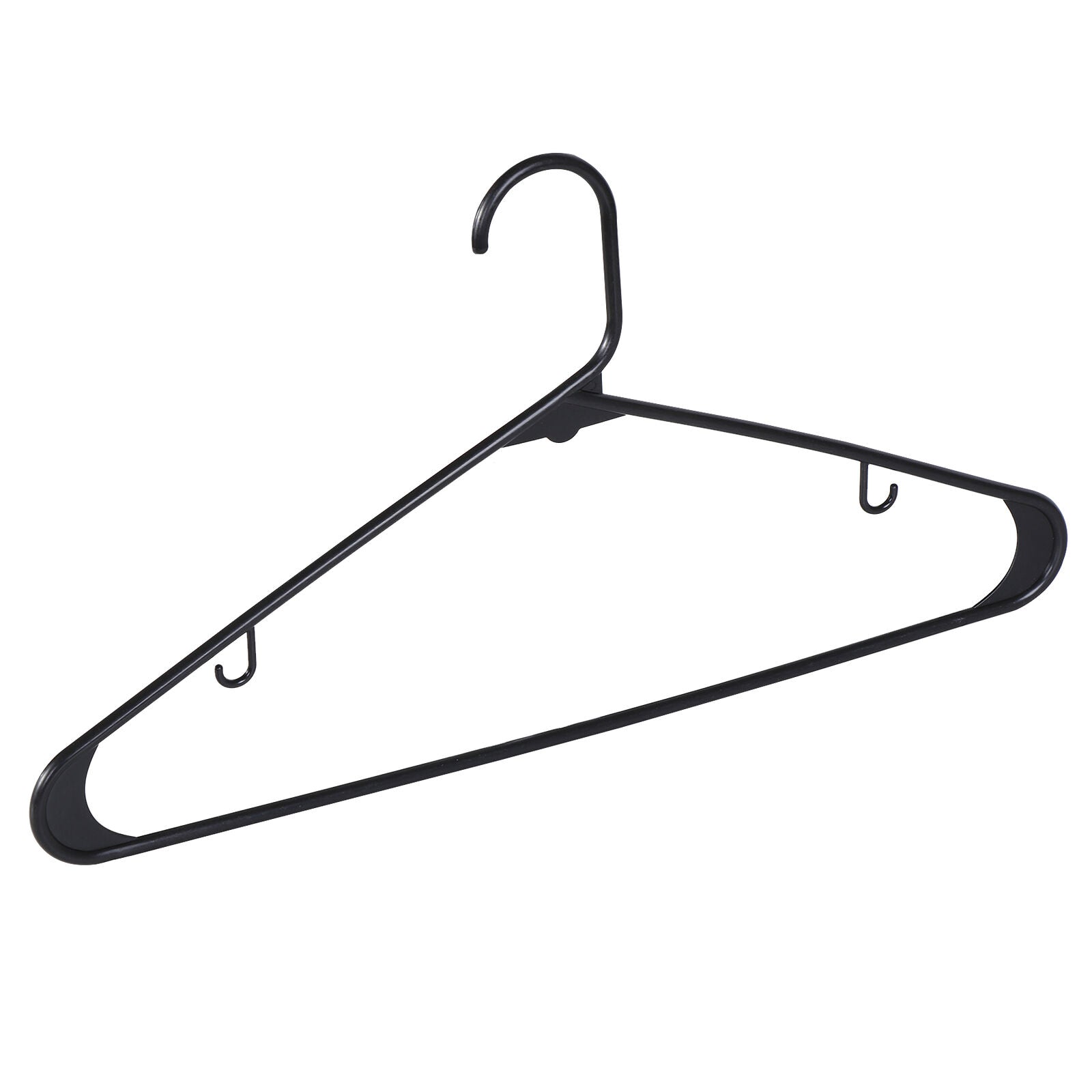 100/200 Pack Plastic Clothes Hangers - Durable Lightweight Shirt & Tank Top Gallus Hangers with Hooks, Space-Saving Closet Organizers