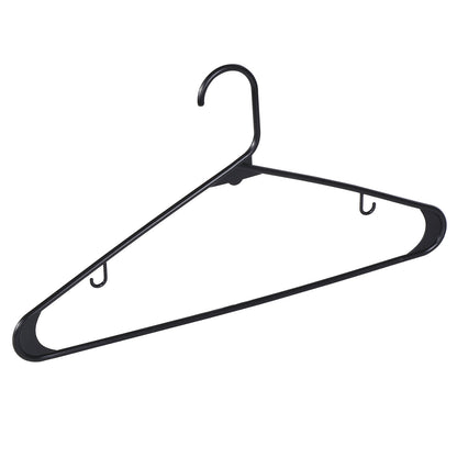 100/200 Pack Plastic Clothes Hangers - Durable Lightweight Shirt & Tank Top Gallus Hangers with Hooks, Space-Saving Closet Organizers