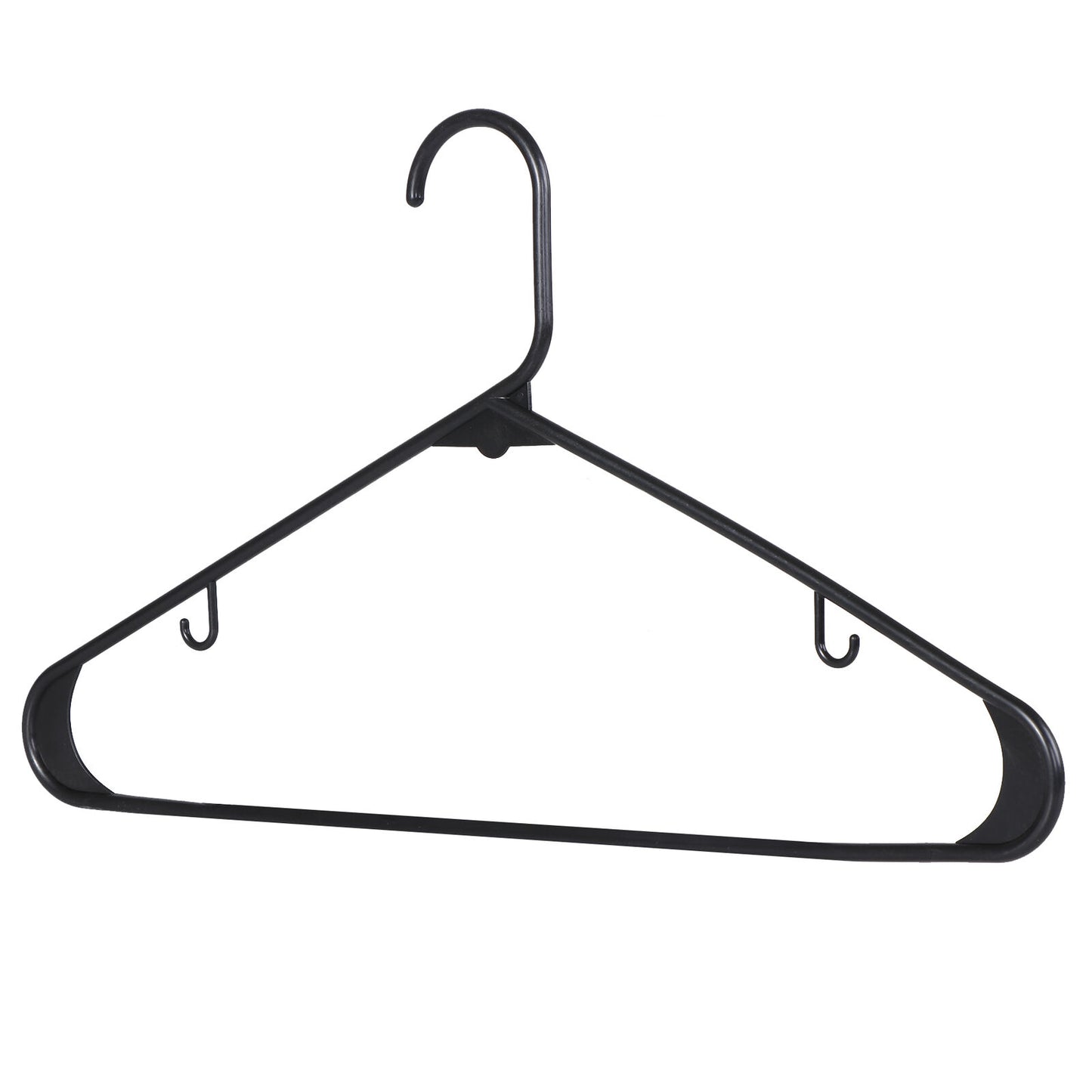 100/200 Pack Plastic Clothes Hangers - Durable Lightweight Shirt & Tank Top Gallus Hangers with Hooks, Space-Saving Closet Organizers