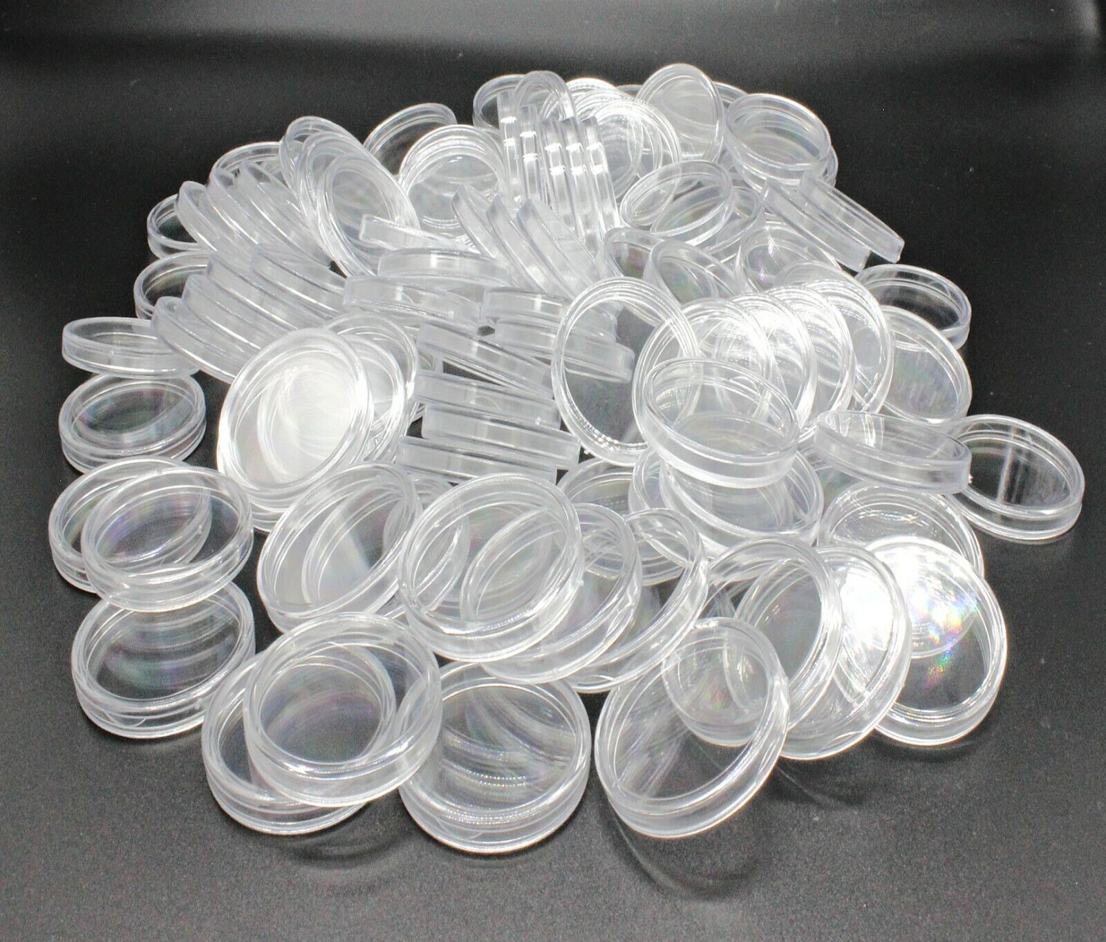 Coin Collecting Must-Have! 100PCS Clear Coin Capsules for Silver, Gold & More | 30mm Round Storage Case with EVA Gaskets Boxes Organiser Set Plastic