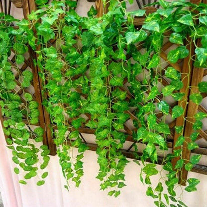 Artificial Ivy Garland, 7.9ft Hanging Vines with Green Leaves, Perfect for Home Decor, Wedding Backdrops, and Aesthetic Makeovers!