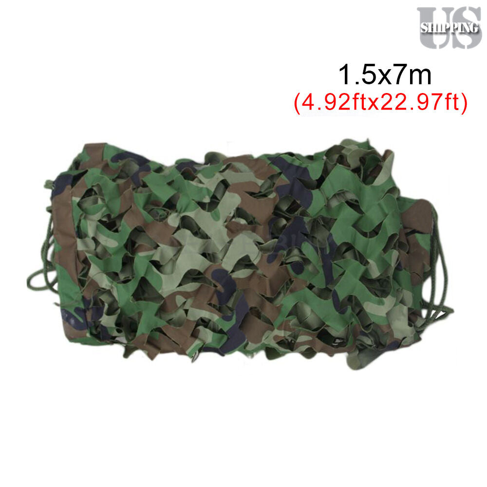 Camo Netting | Military Hunting Sunshade Canopy for Camping & Shooting | Durable Blinds Net Ideal for Outdoor Décor, Shelters & Wildlife Hides!