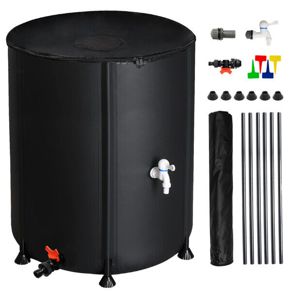 50-200 Gallon Portable Rain Barrel | Folding Water Collector for Outdoor Use | Eco-Friendly, Easy to Store & Perfect for Gardens & Cleaning