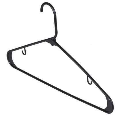 100/200 Pack Plastic Clothes Hangers - Durable Lightweight Shirt & Tank Top Gallus Hangers with Hooks, Space-Saving Closet Organizers