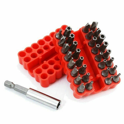 Tamper Proof Torx Hex Bit Set - 34pc Security Screwdriver Kit with Magnetic Holder, CR-V Durable Design for Electronics, Vehicles & DIY Repairs