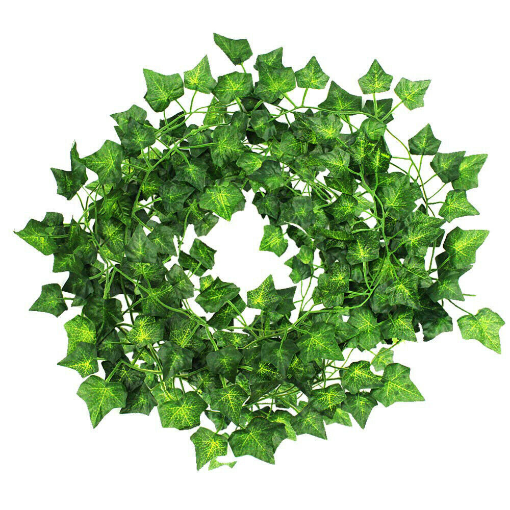 Artificial Ivy Garland, 7.9ft Hanging Vines with Green Leaves, Perfect for Home Decor, Wedding Backdrops, and Aesthetic Makeovers!