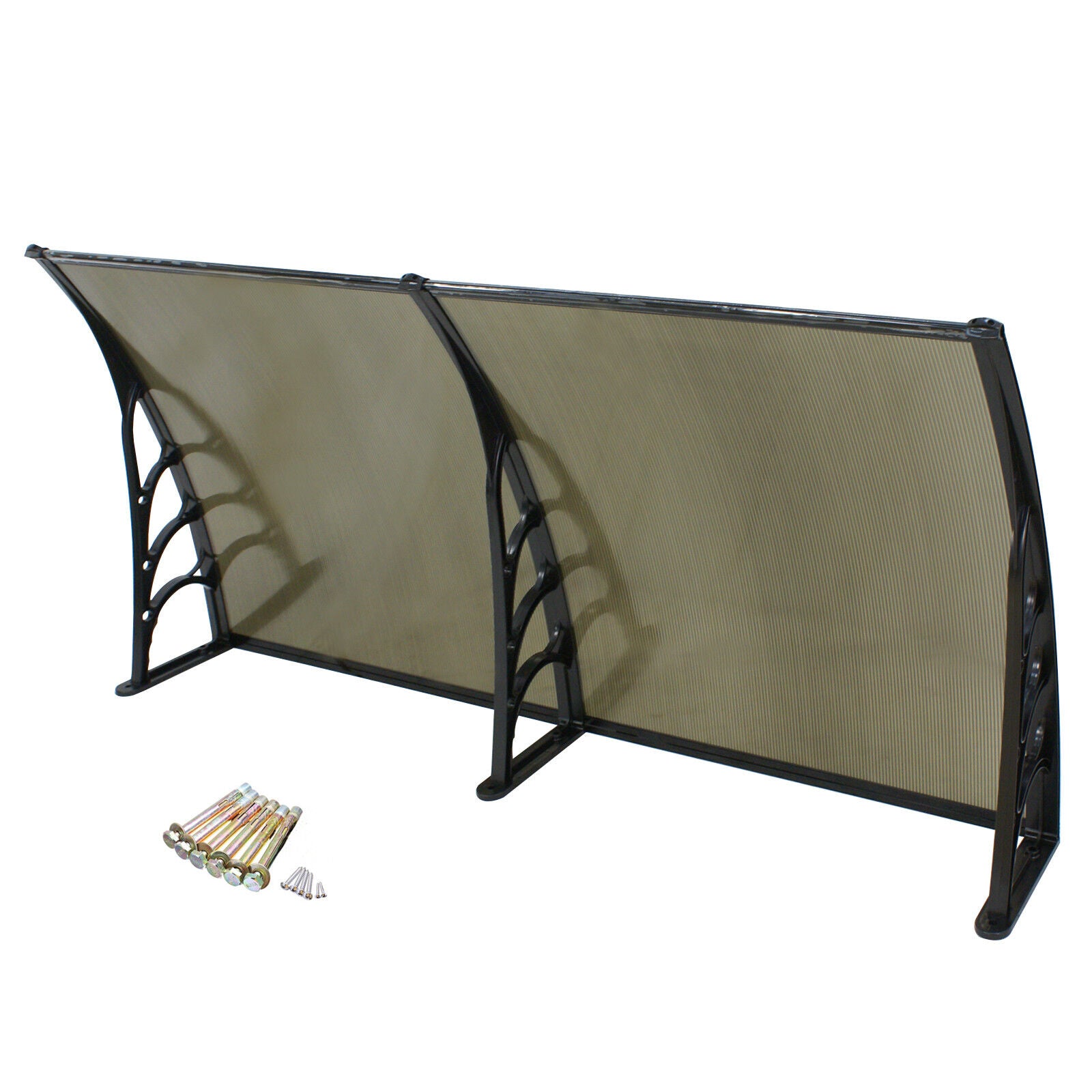 40x80'' Door & Window Awning Canopy – UV-Resistant Hollow Sheet Cover for Rain, Snow & Sun Protection, Durable & Easy to Install