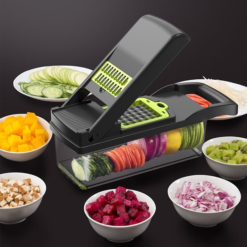 16-In-1 Vegetable Fruit Chopper Cutter Food Onion Veggie Dicer Slicer Kitchen