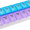 Weekly Pill Organizer 7-Day AM/PM Dispenser - Easy Push Buttons, Clear Lid, Large Compartments for Daily Medication, Travel & Home Use Healthcare Aid