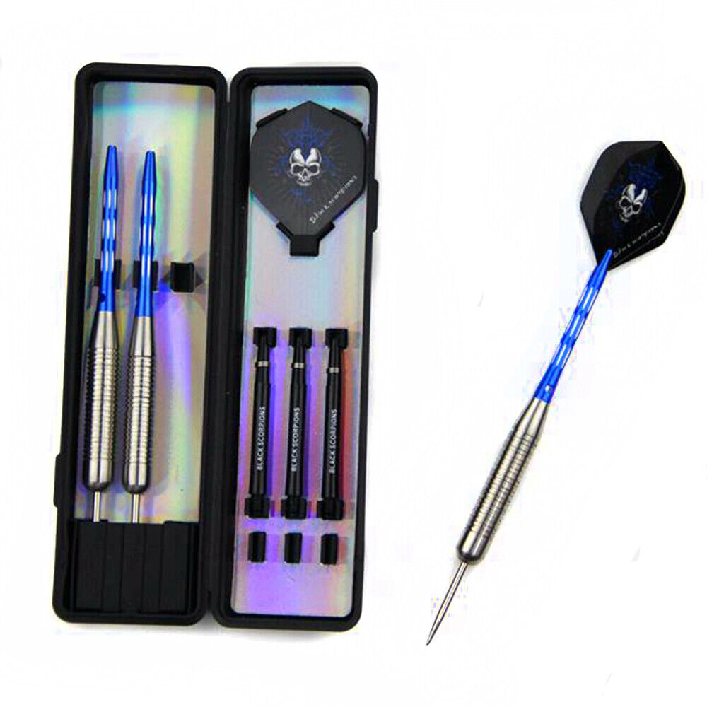 Professional Stainless Steel Tip Darts Set | 2 Boxes (28g) with Flights & Case | Durable & Balanced Darts for Beginners & Experts