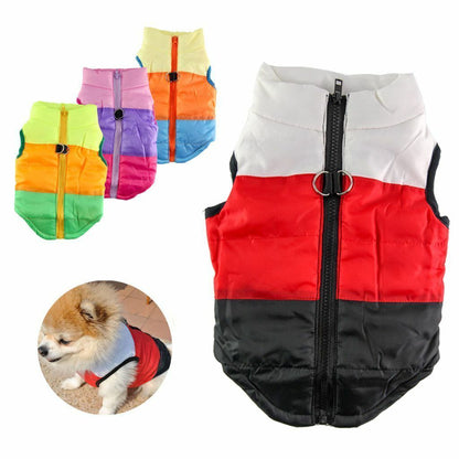 Waterproof Dog Winter Jacket - Warm Padded Vest Coat for Small & Large Dogs, Stylish Puppy Apparel for Cold Weather, Durable & Cozy Fit