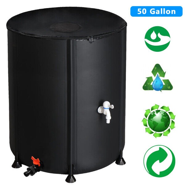 50-200 Gallon Portable Rain Barrel | Folding Water Collector for Outdoor Use | Eco-Friendly, Easy to Store & Perfect for Gardens & Cleaning