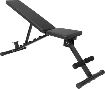 700 lb Adjustable Weight Bench for Home Gym - 6 Positions for Incline, Decline, & Flat Workouts, Foldable Utility Bench for Fitness Strength Training