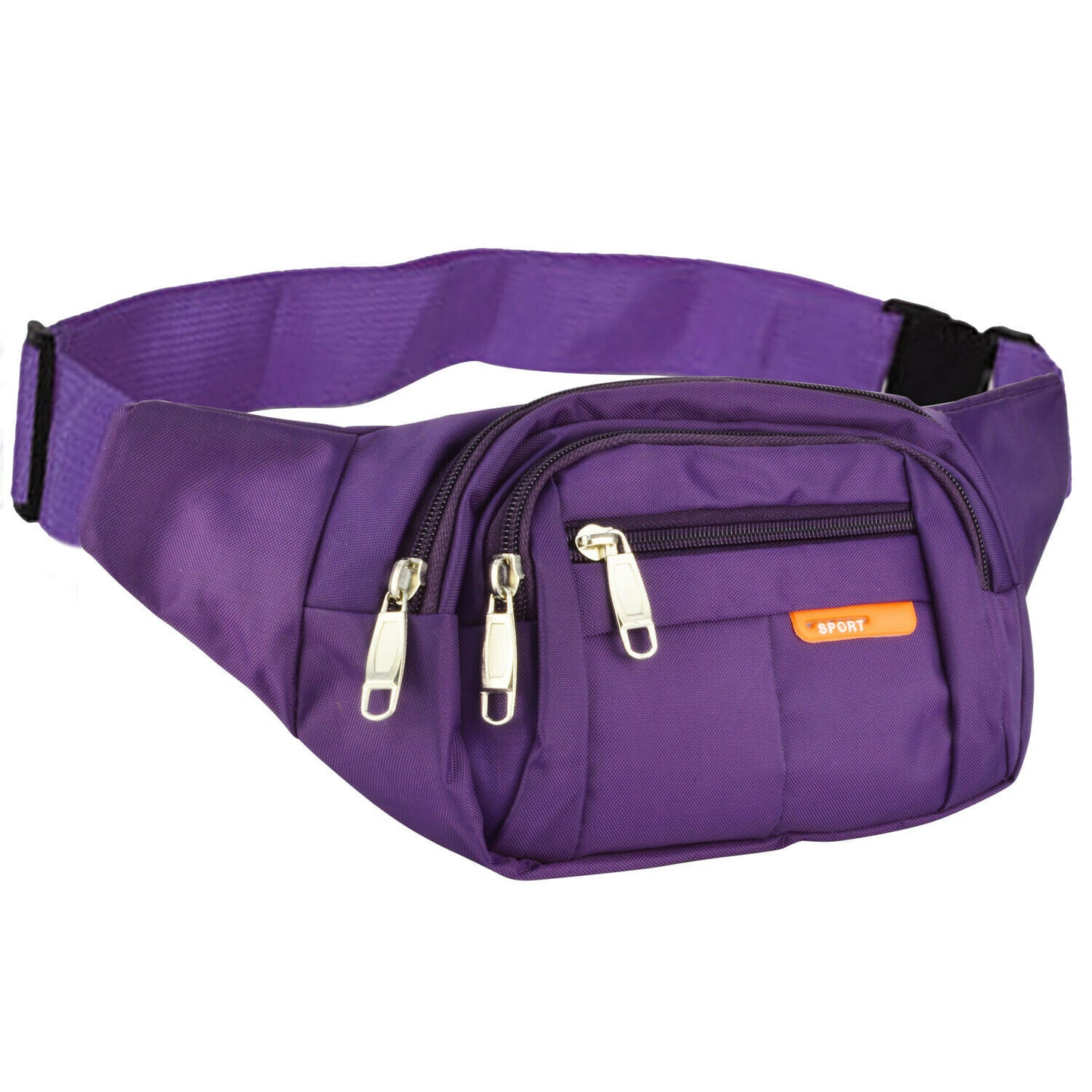 Travel Fanny Pack for Men & Women - Adjustable Waist Bag, Sling Crossbody, 4 Zipper Pockets, Perfect for Running, Hiking, and Everyday Essentials