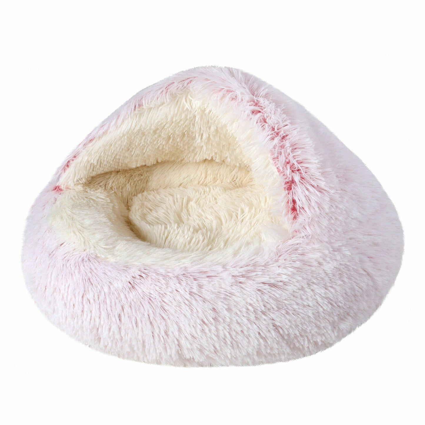 Comfortable Soft Plush Cat Bed Cave – Hooded Pet Bed for Cats & Small Dogs, Self-Warming, Machine Washable, Non-Slip Bottom, Ultra Cozy Design