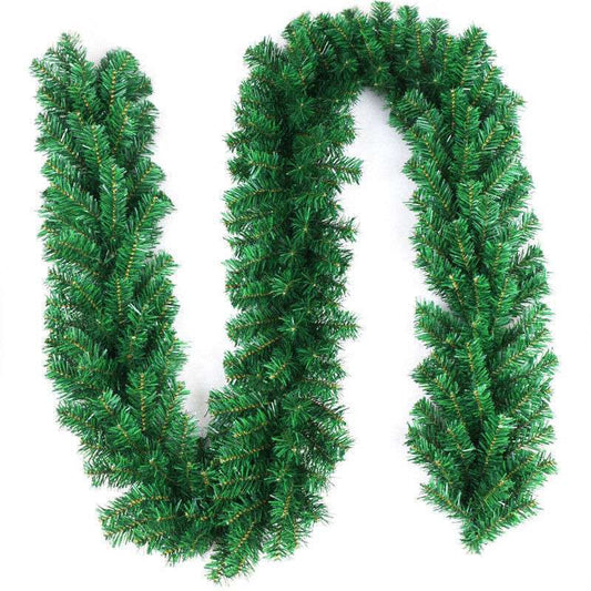 9ft Artificial Christmas Garland Colorado Pine Tree Greenery for Holiday Decor Flexible, Durable Perfect Light Flowers Rattan Traditional Ornaments