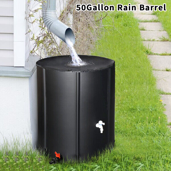 50-200 Gallon Portable Rain Barrel | Folding Water Collector for Outdoor Use | Eco-Friendly, Easy to Store & Perfect for Gardens & Cleaning