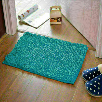 Soft Absorbent Bathroom Rug - Non-Slip Shaggy Bath Mat for Home, Quick-Dry Microfiber, Machine Washable Shower Floor Carpet, Durable & Stylish