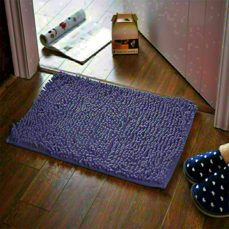 Soft Absorbent Bathroom Rug - Non-Slip Shaggy Bath Mat for Home, Quick-Dry Microfiber, Machine Washable Shower Floor Carpet, Durable & Stylish