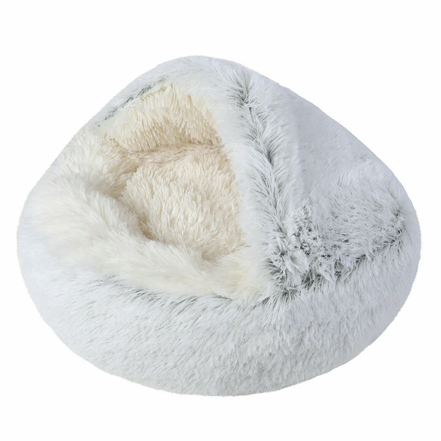 Comfortable Soft Plush Cat Bed Cave – Hooded Pet Bed for Cats & Small Dogs, Self-Warming, Machine Washable, Non-Slip Bottom, Ultra Cozy Design