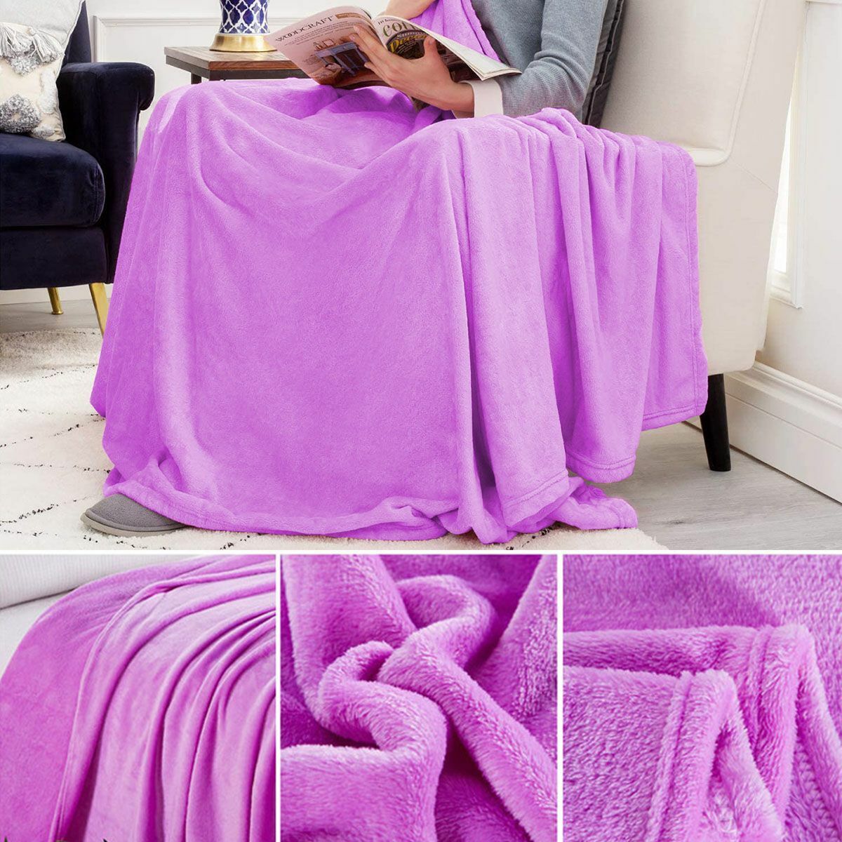 Love Blanket Soft Fuzzy Warm Cozy Throw Blanket with Fluffy Sherpa Fleece for Sofa Couch Bed