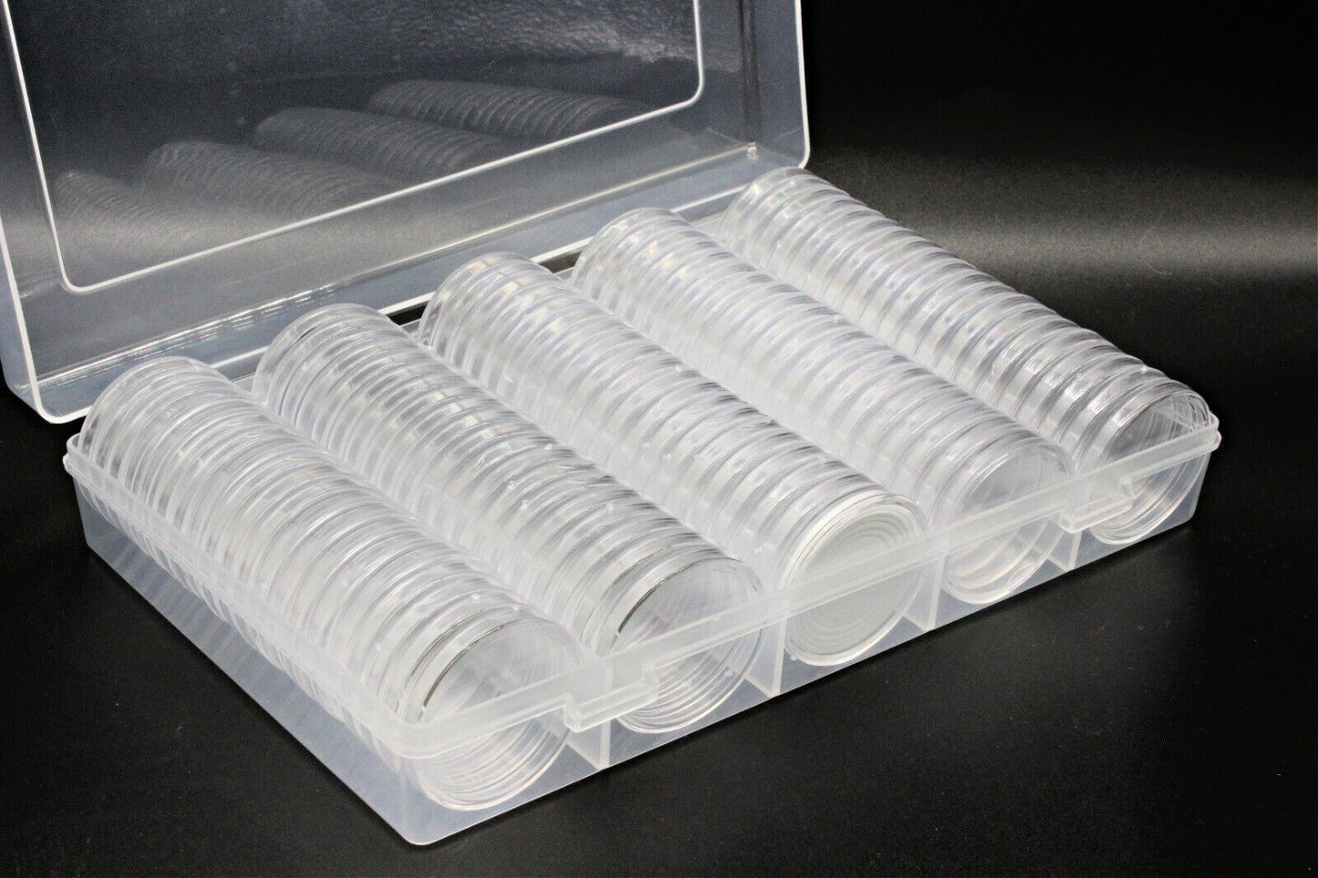 Coin Collecting Must-Have! 100PCS Clear Coin Capsules for Silver, Gold & More | 30mm Round Storage Case with EVA Gaskets Boxes Organiser Set Plastic