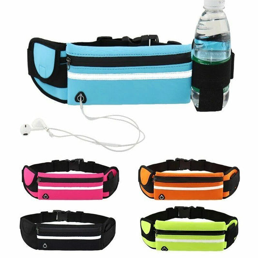 Waterproof Running Waist Pack - Adjustable Sport Fanny Pack, Secure Zip Pouch for Phone, Money, Keys, Anti-Theft & Lightweight
