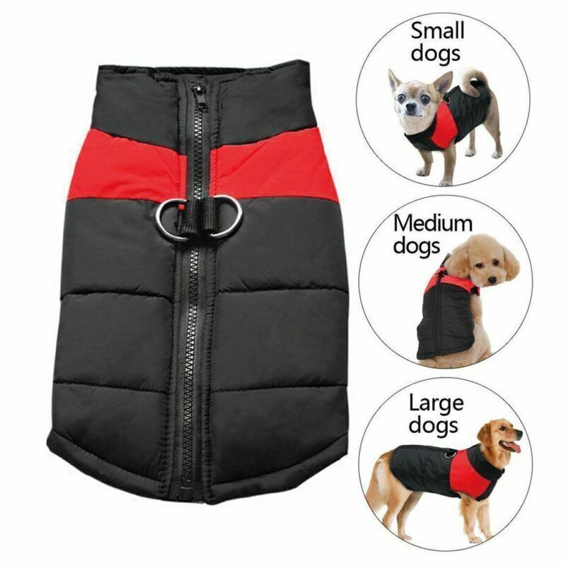 Waterproof Dog Winter Jacket - Warm Padded Vest Coat for Small & Large Dogs, Stylish Puppy Apparel for Cold Weather, Durable & Cozy Fit