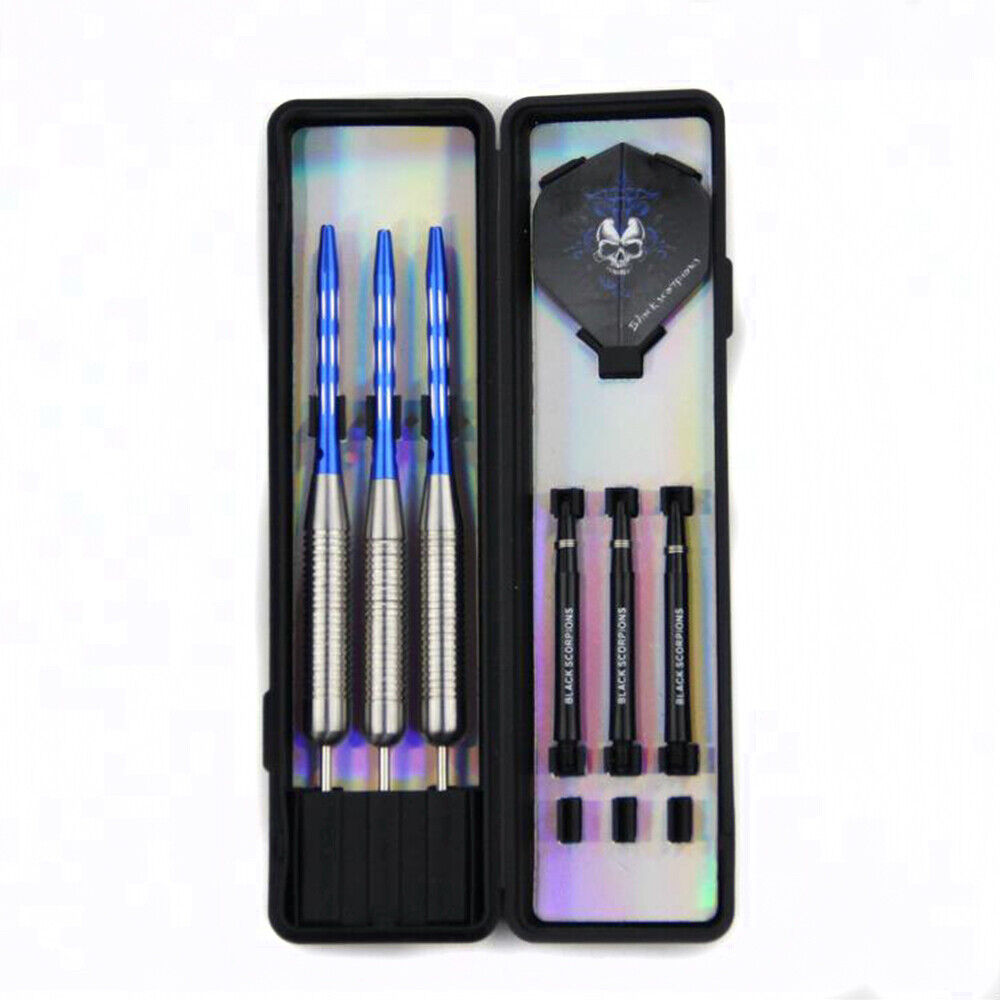 Professional Stainless Steel Tip Darts Set | 2 Boxes (28g) with Flights & Case | Durable & Balanced Darts for Beginners & Experts