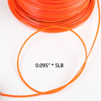 Commercial Grade .095 Square Trimmer Line - 5lb Spool, 1850ft Durable Nylon String for Echo, Stihl, Husqvarna, Ryobi, Craftsman & More