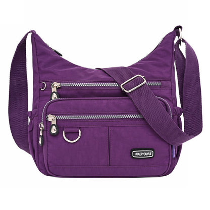 Waterproof Ladies Crossbody Bag | Large Nylon Shoulder Purse with Multi Pockets | Stylish, Durable & Perfect for Travel or Daily Use