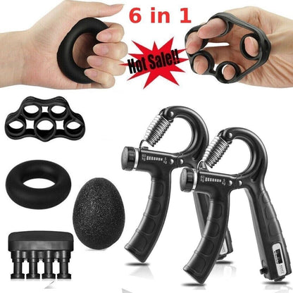 Hand Grip Strengthener Strength Gripper Finger Exerciser Forearm Power Trainer