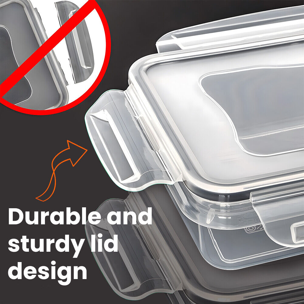 24Pcs Airtight Food Storage Container Set with Lids Bpa-Free Leak-Proof Clear