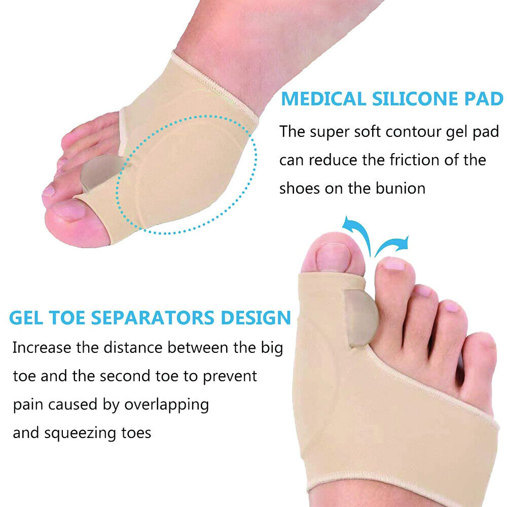 2Pcs Bunion Splint Straightener | Big Toe Corrector for Hallux Valgus & Pain Relief | Adjustable, Comfortable & Reusable Foot Support Healthcare Tool