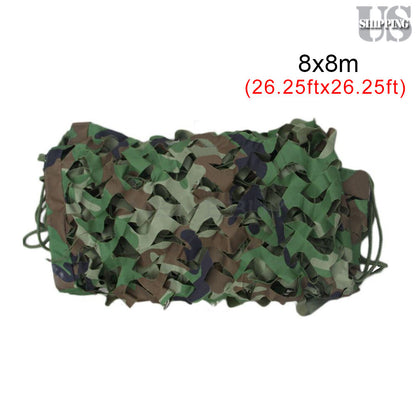 Camo Netting | Military Hunting Sunshade Canopy for Camping & Shooting | Durable Blinds Net Ideal for Outdoor Décor, Shelters & Wildlife Hides!