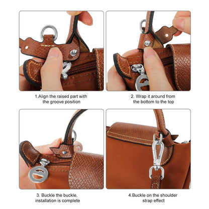 Bag Hanger Purse Straps Replacement Crossbody Genuine Leather Bag Strap Kit Adjustable 