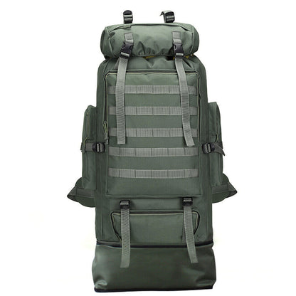 80L 100L Hiking Military Tactical Backpack Waterproof Large Capacity Rucksack for Camping, Trekking, Travel - Adjustable Straps & Breathable Design