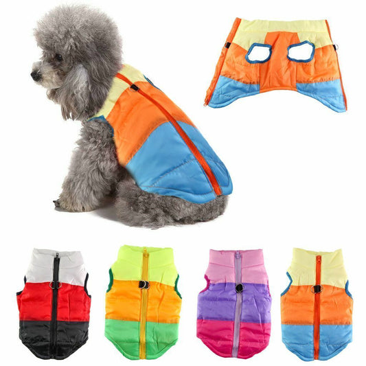 Waterproof Dog Winter Jacket - Warm Padded Vest Coat for Small & Large Dogs, Stylish Puppy Apparel for Cold Weather, Durable & Cozy Fit