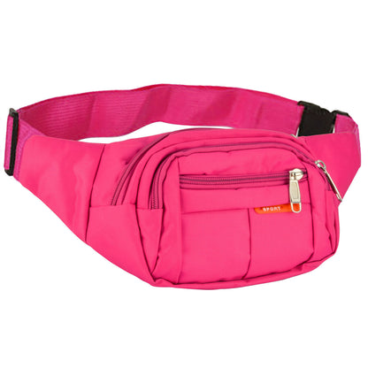 Travel Fanny Pack for Men & Women - Adjustable Waist Bag, Sling Crossbody, 4 Zipper Pockets, Perfect for Running, Hiking, and Everyday Essentials