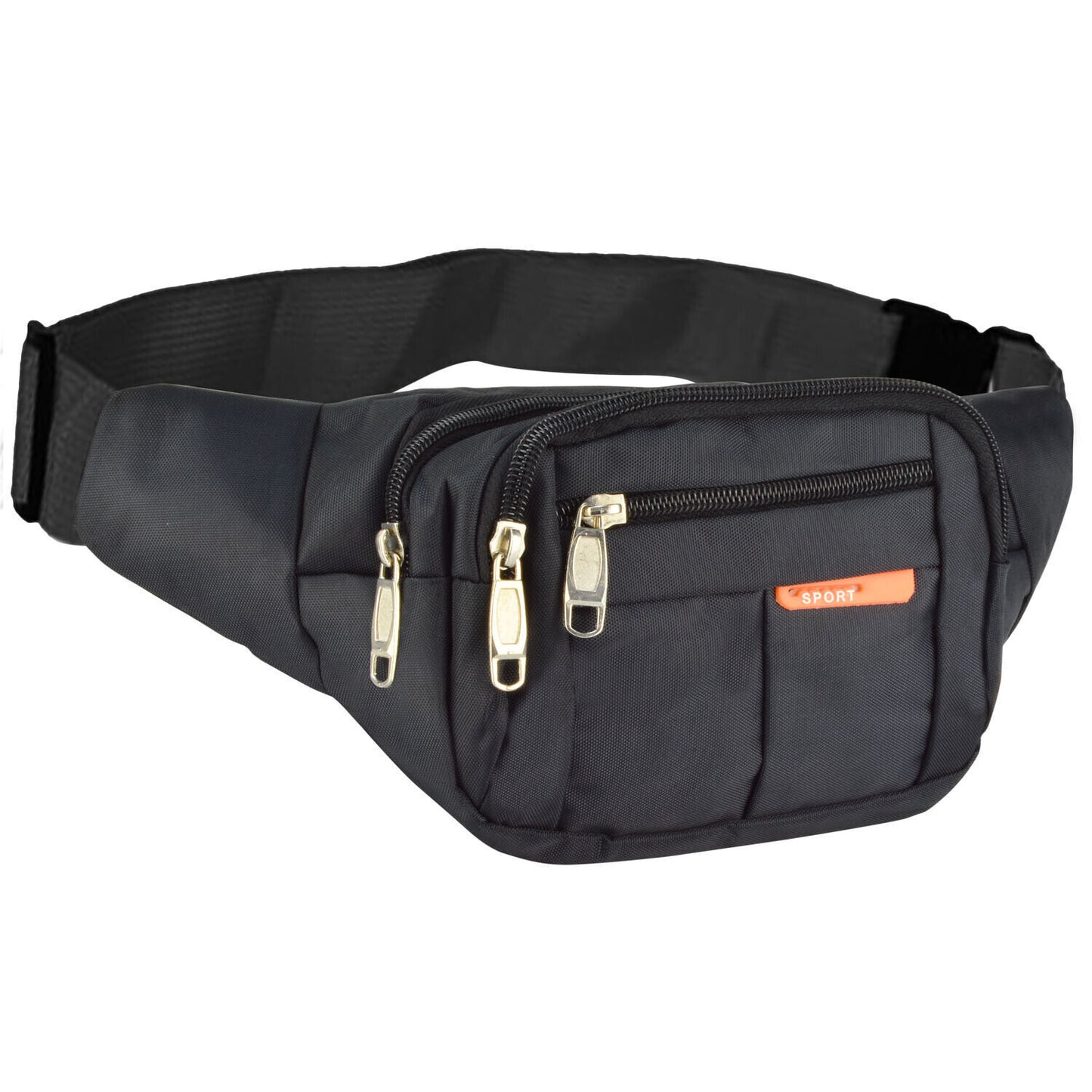 Travel Fanny Pack for Men & Women - Adjustable Waist Bag, Sling Crossbody, 4 Zipper Pockets, Perfect for Running, Hiking, and Everyday Essentials